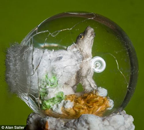 Picture 10 of Close up of moments when objects explode