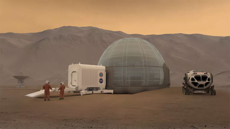 Picture 7 of Close up of NASA's Mars house