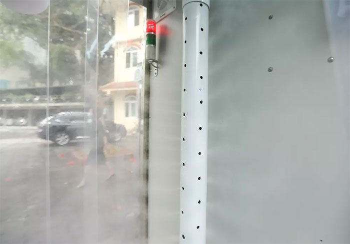 Picture 4 of Close up of the first mobile body disinfection chamber manufactured by Vietnam