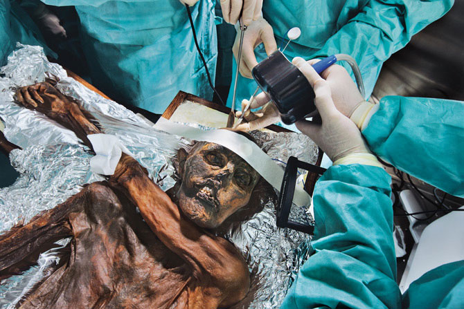 Picture 5 of Close up of the mummy otzi mummy