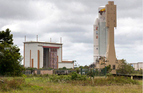 Picture 7 of Close up of Vinasat-2 satellite on launch pad