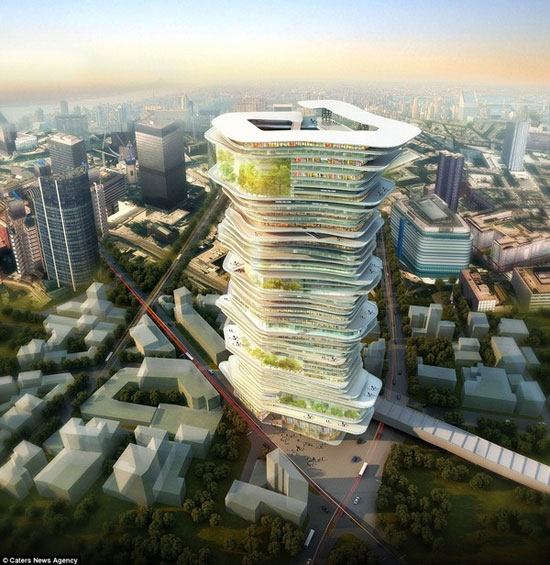 Picture 10 of Collection of monumental city projects 'in the sky under the sea'