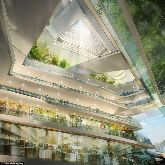 Picture 11 of Collection of monumental city projects 'in the sky under the sea'