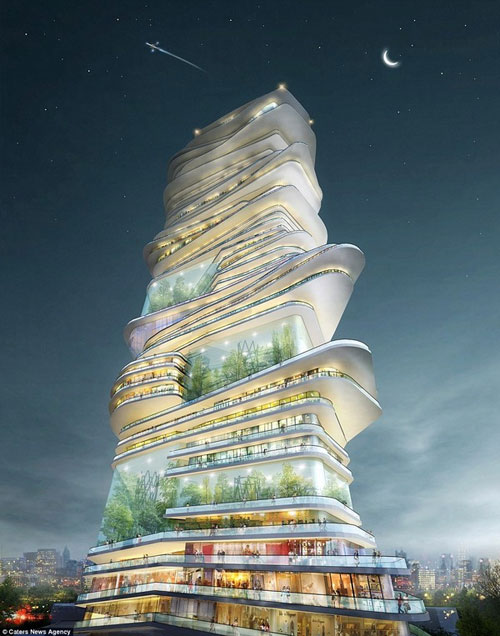 Picture 13 of Collection of monumental city projects 'in the sky under the sea'