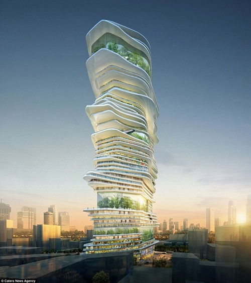 Picture 15 of Collection of monumental city projects 'in the sky under the sea'