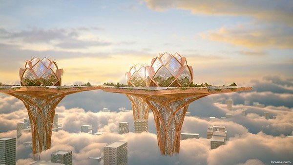Picture 16 of Collection of monumental city projects 'in the sky under the sea'