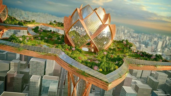 Picture 17 of Collection of monumental city projects 'in the sky under the sea'