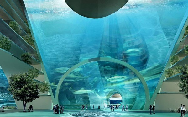 Picture 5 of Collection of monumental city projects 'in the sky under the sea'
