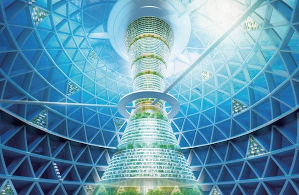 Picture 9 of Collection of monumental city projects 'in the sky under the sea'