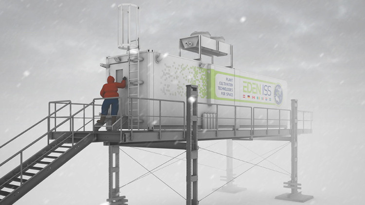 Picture 1 of Container farms tested in Antarctica before going up ... Mars