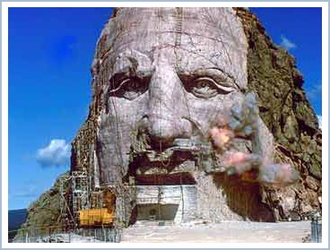 Picture 6 of Crazy Horse's stone face