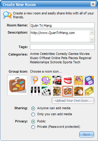 Picture 4 of Create Meebo chatrooms and embed them in blogs