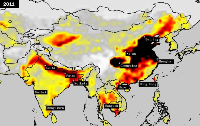 Picture 3 of Crossing China, India becomes the most polluted country in the world