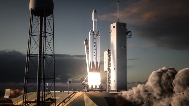 Picture 1 of Damage if SpaceX's Falcon Heavy rocket explodes