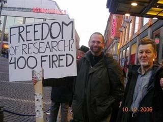Picture 1 of Demonstration during the 2006 Nobel Prize ceremony
