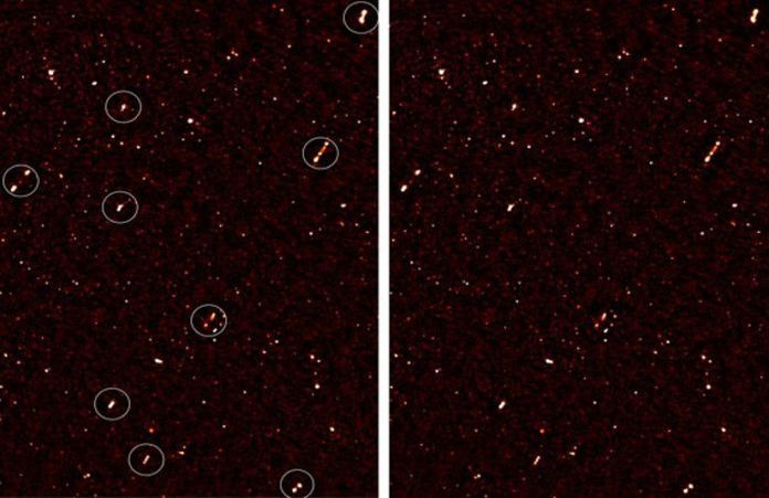 Picture 1 of Detecting 9 super black holes facing the same direction