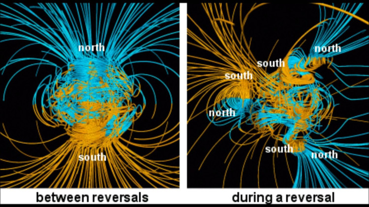 Picture 2 of Detecting giant lava tubes, can cause polarity to reverse the Earth's magnetic field