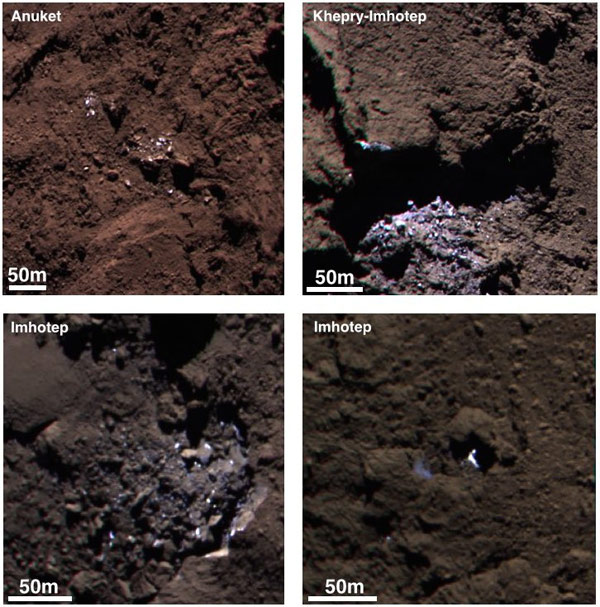 Picture 2 of Detecting signs of water on comet surfaces