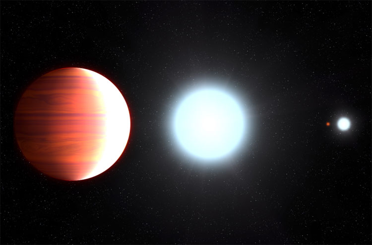 Picture 1 of Detecting strange alien planets: Snow has just fallen, and the sun is burning