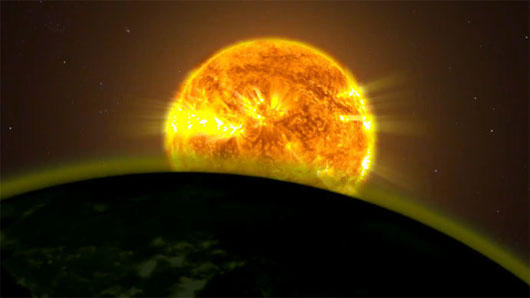 Picture 1 of Detecting water in a strange planet's atmosphere