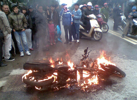 Picture 2 of Determine 3 groups of causes of vehicle fire