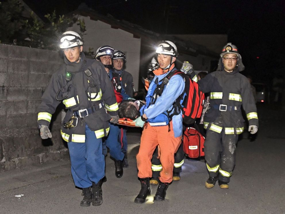 Picture 10 of Dilapidated scenes in southern Japan after the earthquake of 6.4 Richter scale