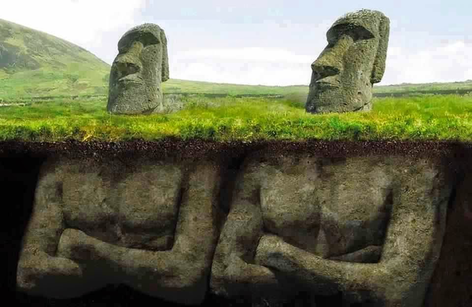 Picture 6 of Discover concussion about the body under the statue of Easter Island