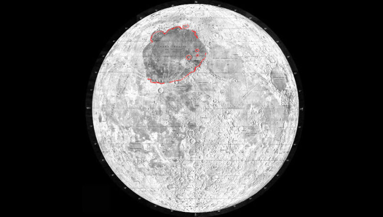 Picture 1 of Discover 'unusual scars' in the Imbrium impact crater on the Moon