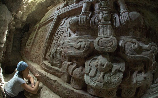 Picture 1 of Discovered 1,400-year-old ancient relief in Guatemala