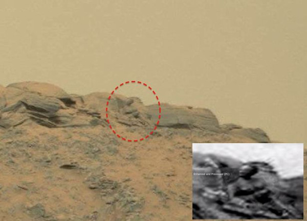 Picture 1 of Discovered the Buddha statue on Mars