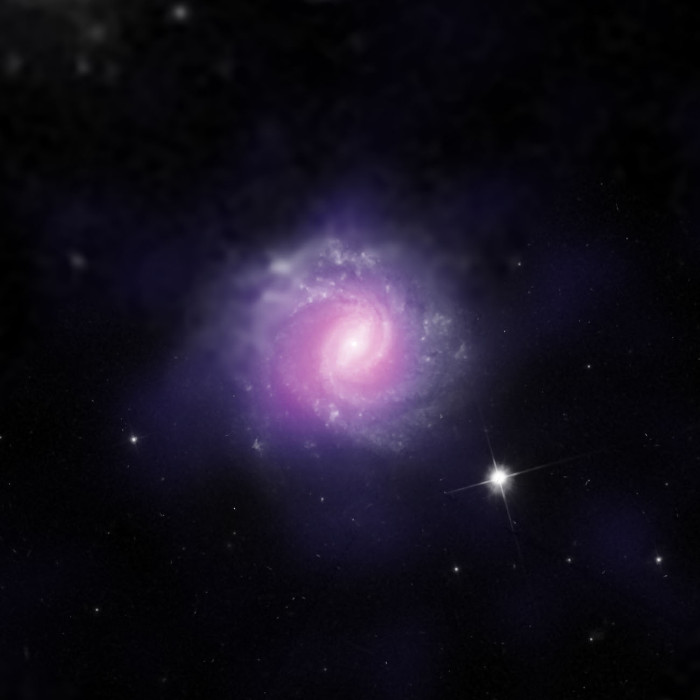 Picture 2 of Discovered two giant black holes lurking in galaxies near us