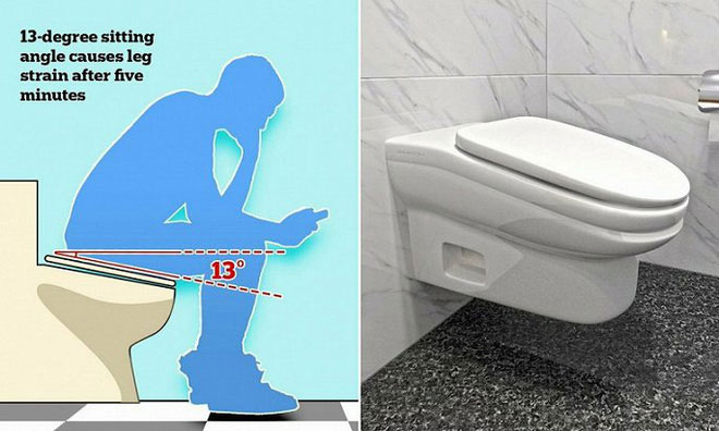 Picture 1 of Does the toilet have a seat with a 13-degree angle to help improve labor productivity?