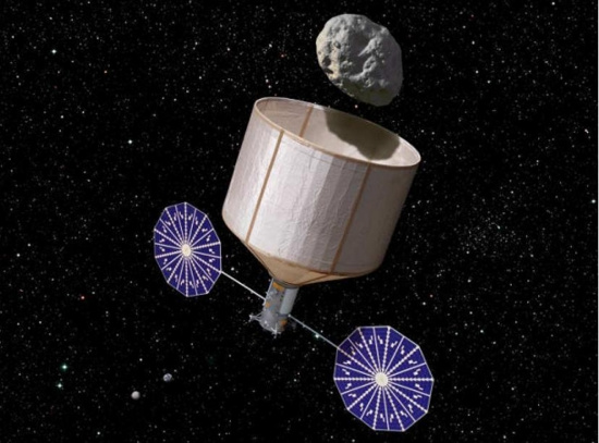 Picture 1 of Drag the asteroid to the moon