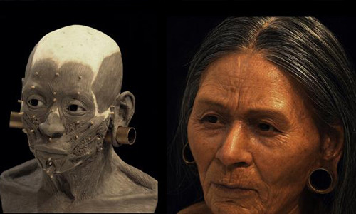 Picture 2 of Dress up the face of Peruvian nobles who lived 1,200 years ago