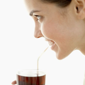 Picture 1 of Drinking lots of carbonated water will quickly age