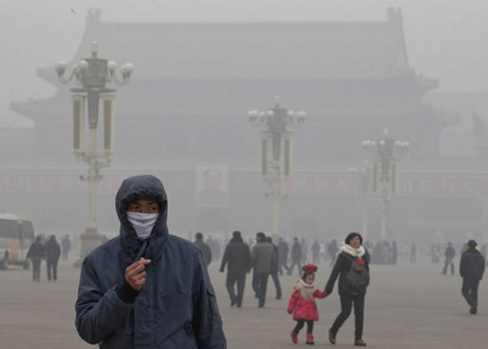 Picture 1 of Dust pollution from China spread to Japan