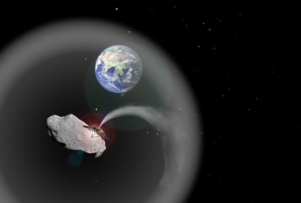 Picture 1 of Dust-producing asteroids can combat climate change on Earth