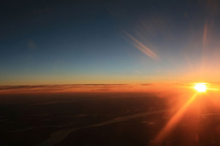 Picture 1 of Early sunrise is not because of spring changes