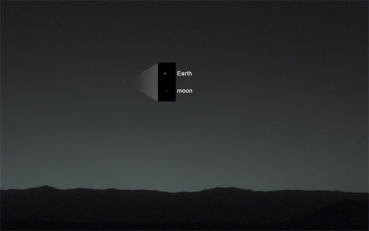 Picture 1 of Earth image taken from Mars