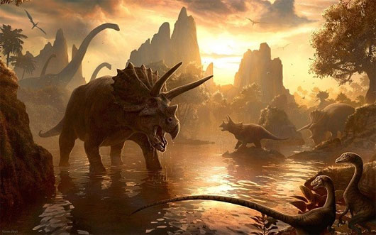 Picture 3 of Earth prospect when dinosaurs existed to modern times