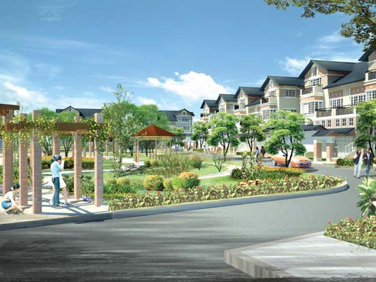 Picture 1 of Ecological houses in urban areas do not waste land