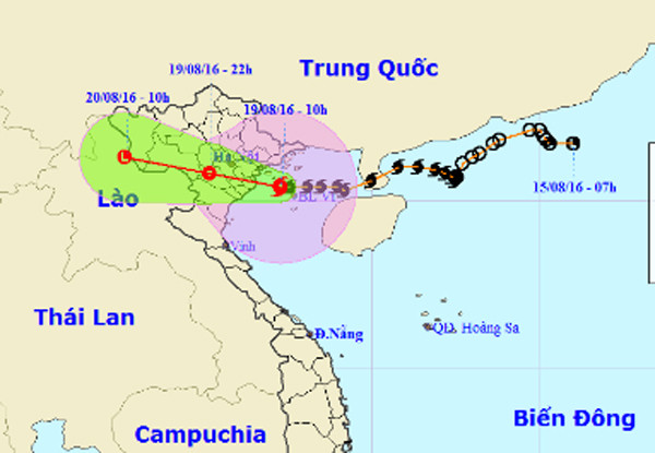Picture 9 of Entering the capital of Hanoi, the storm weakened into a tropical depression