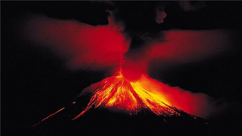 Picture 1 of Equipment for warning volcanic spray