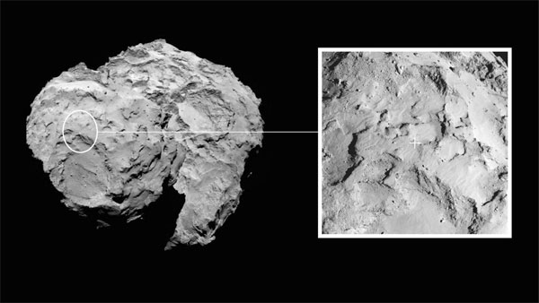 Picture 2 of Europe closed the day of landing on the comet