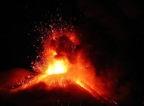 Europe's largest volcano erupted violently