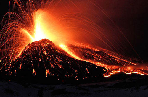 Europe's largest volcano erupted violently