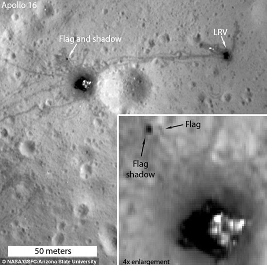 Picture 2 of Evidence of flags on the moon still exists
