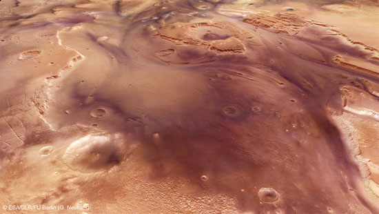 Picture 1 of Evidence of flooding on Mars