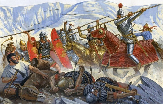 Picture 3 of Evidence shows that Roman soldiers went to war in China?