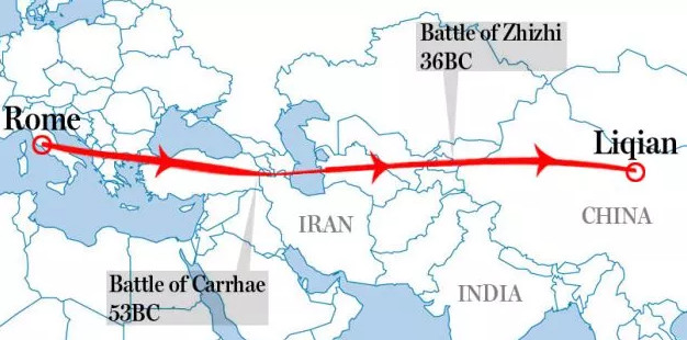 Picture 4 of Evidence shows that Roman soldiers went to war in China?